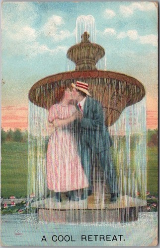 1910 bamforth romance postcard - 1910,