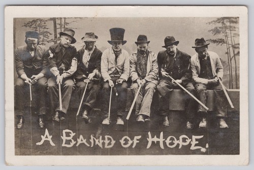 Rppc band hope vintage - rppc, a