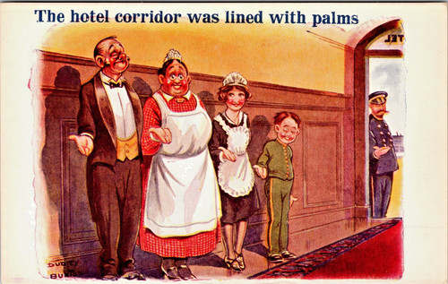Bamforth vacation humor hotel - humor,