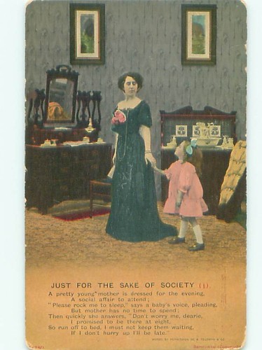 Bamforth girl holding hands - holding,