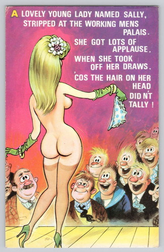 Bamforth comic sally stripped - bamforth,
