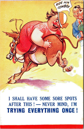 Bamforth humor trying - humor, p.un."trying