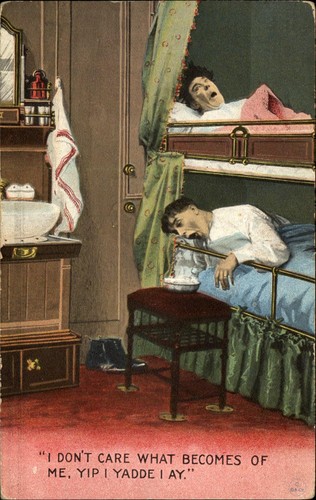 Bamforth comic c1910 - ~, drunk