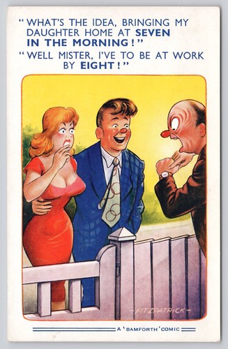 Vintage bamforth comic - vintage,