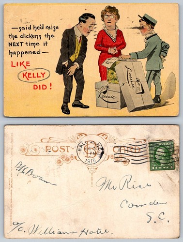 1915 comic postcard like - 1915,