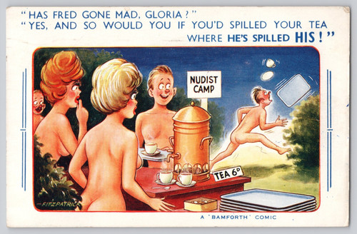 Bamforth comic nudist camp
