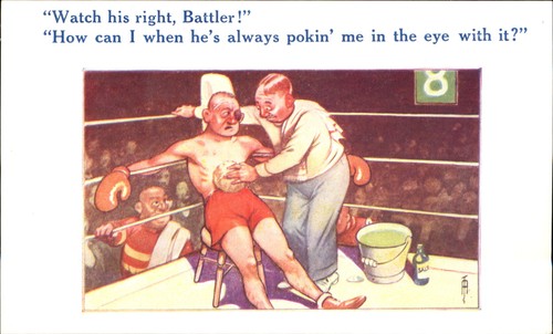 Bamforth comic boxer black - comic, ~